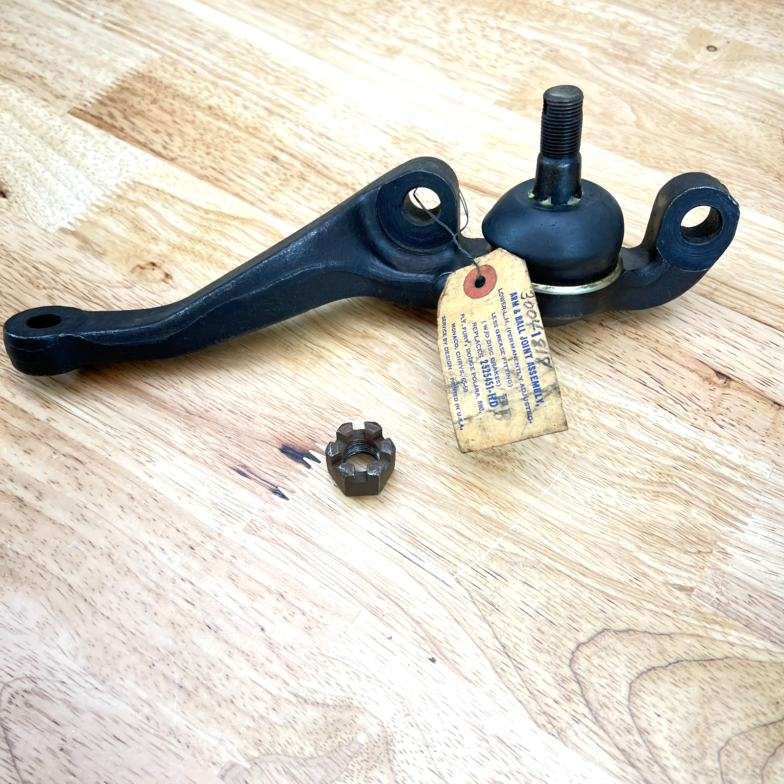 Left Side Lower Ball Joint 1965-1968 NY Newport Polara Monaco Fury Mopar 3004818 - Image 3