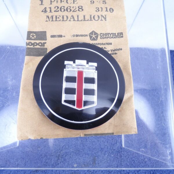 Hub Cap Center Medallion 1980-1981 Dodge Diplomat Wheel Cover Emblem NOS 4126628 - Image 3