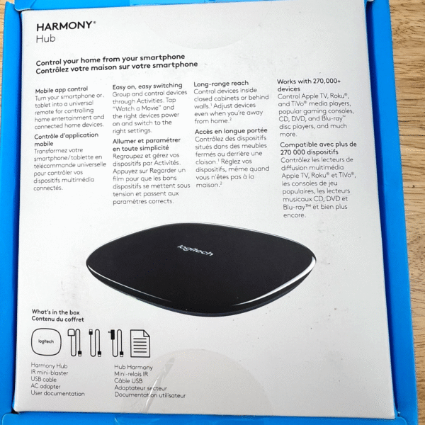 Logitech Harmony Hub Smartphone Control Excellent Condition MINT 915-000238 - Image 10