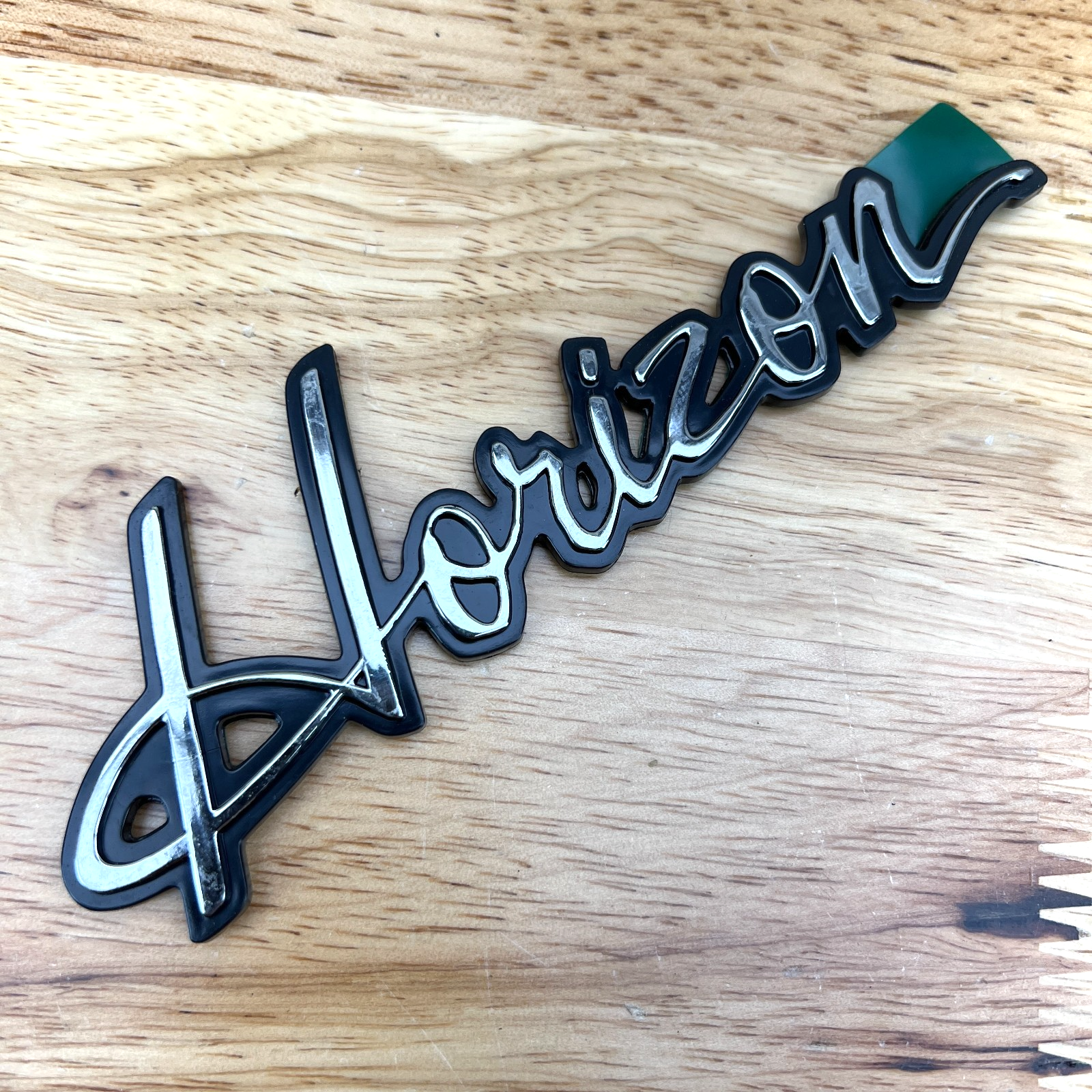 NOS Horizon Liftgate / Fender Nameplate Emblem 1978-80 Plymouth Horizon 5230611 - Image 4