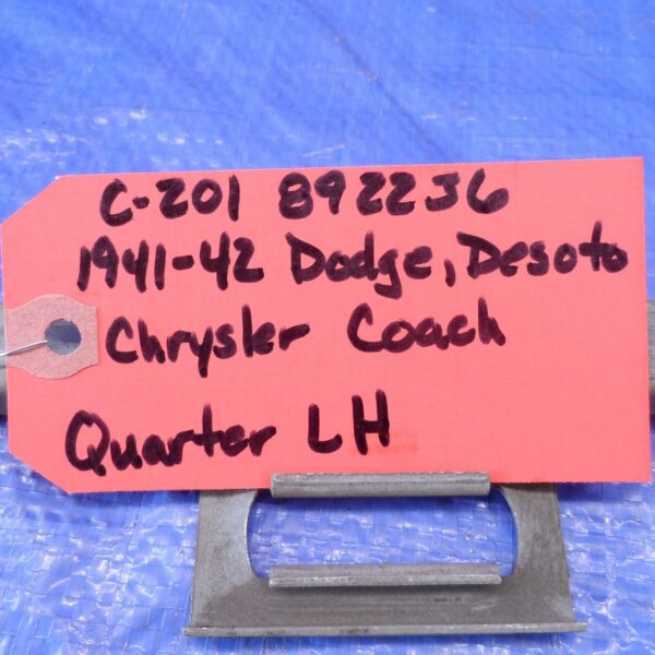 Quarter Window Channel 1941-1942 Dodge DeSoto Chrysler COACH Left C201 892236 - Image 13