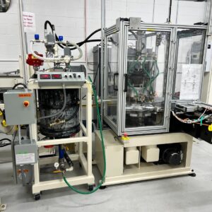 APEX Swangren RCS-8 Rotary Pouring Machine & RCA Compound Delivery Tank For Caps