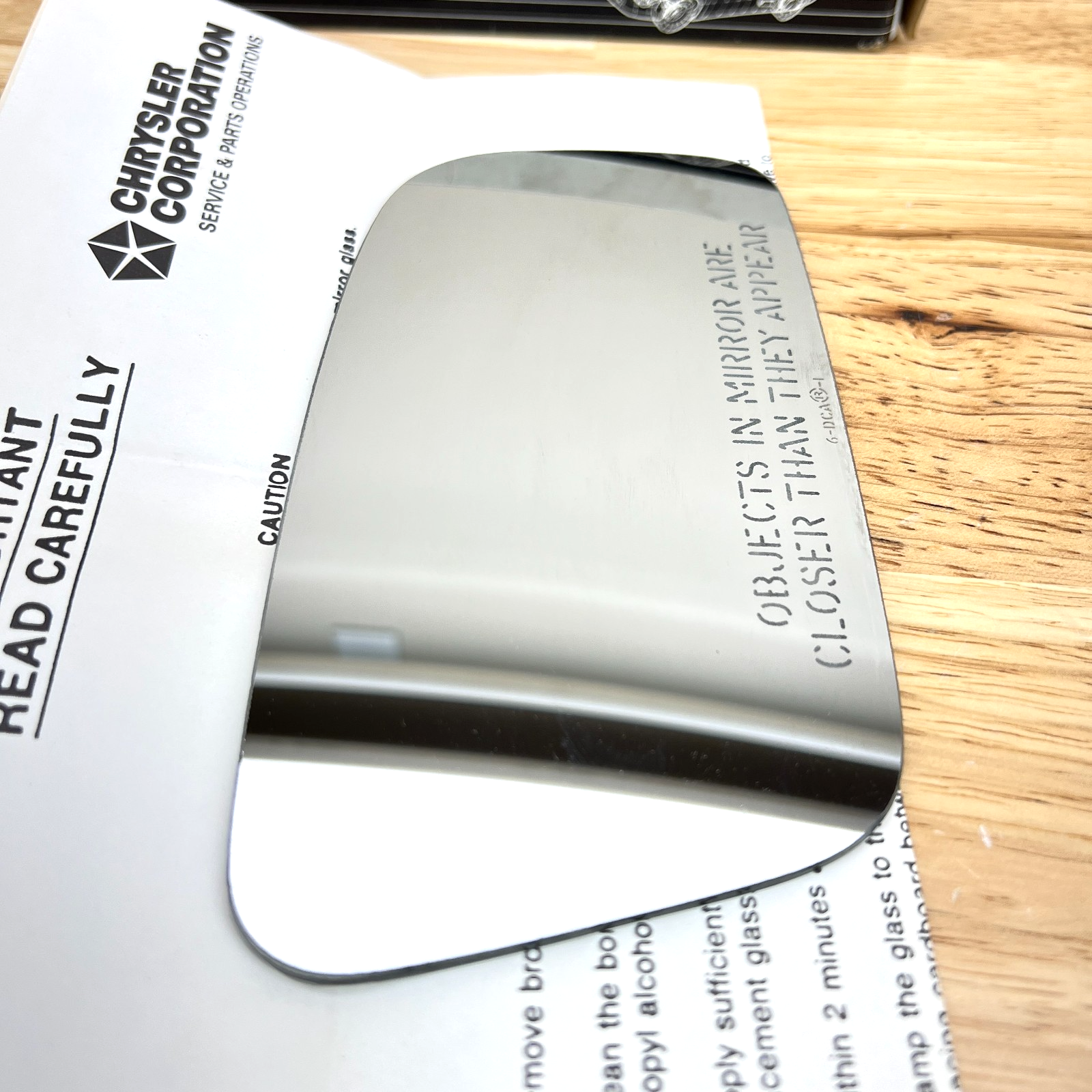 NOS Right Side View Mirror Glass 1991-1993 Chrysler Imperial New Yorker 4467206 - Image 5
