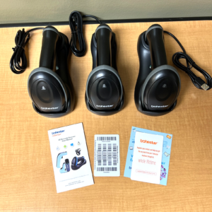 Trohestar Handheld 2D Barcode Scanner (QTY 3) Bluetooth 2.4G NS-1003-2D